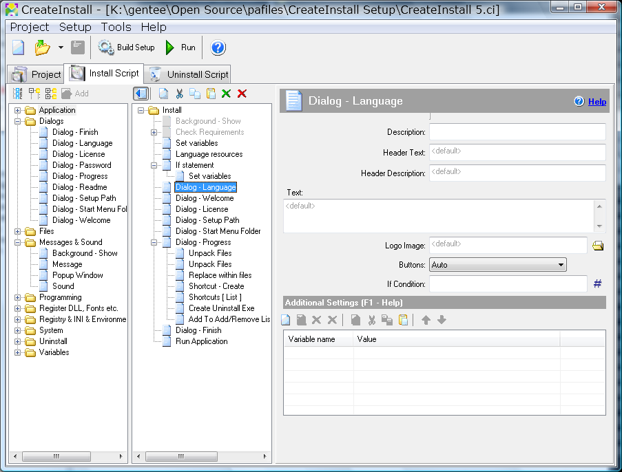 CreateInstall Light screenshot CreateInstall Light screenshot