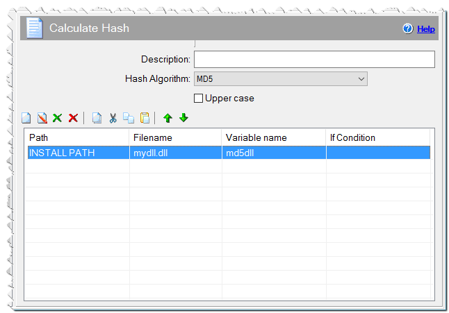 Calculate hash command