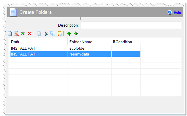 Create Folders command