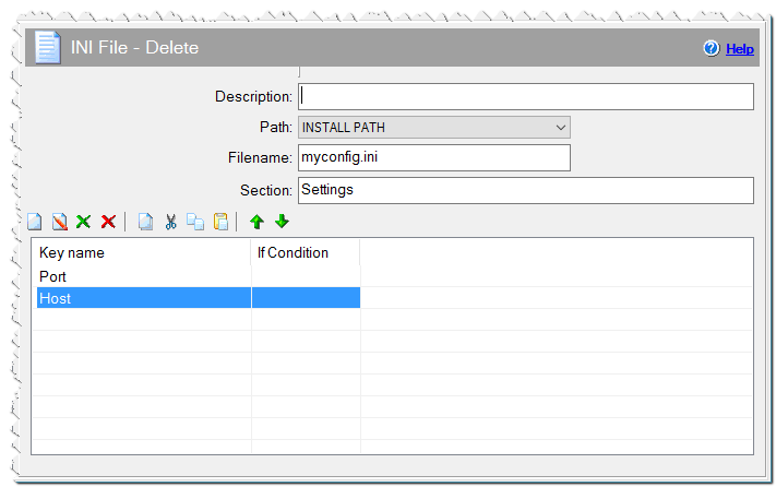 INI File - Delete command