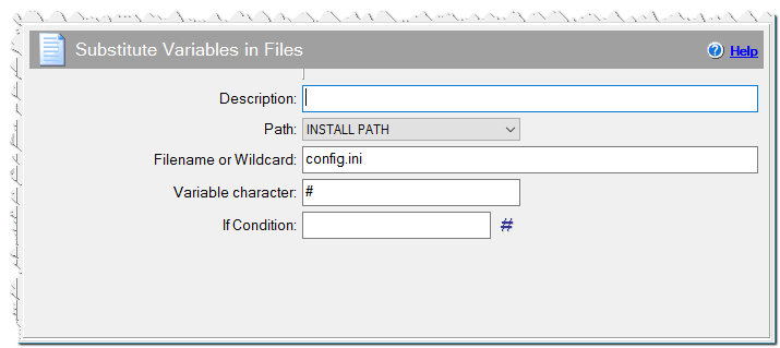 Substitute Variables in Files command