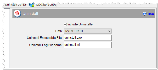 Uninstaller settings