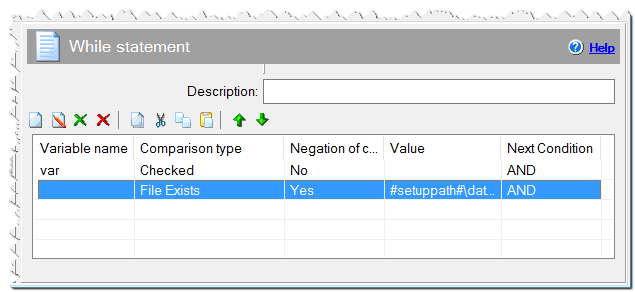 While statement command